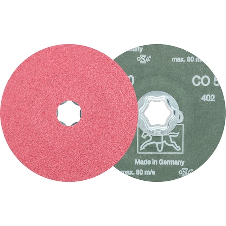 COMBICLICK® Fiber Disc, 5 Dia. - Ceramic Oxide CO, 50 Grit